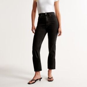 Abercombie & Fitch Ultra High Rise, Ankle Straight Jeans